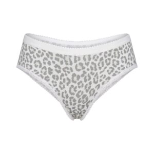 lightweight cotton logo picot hipster