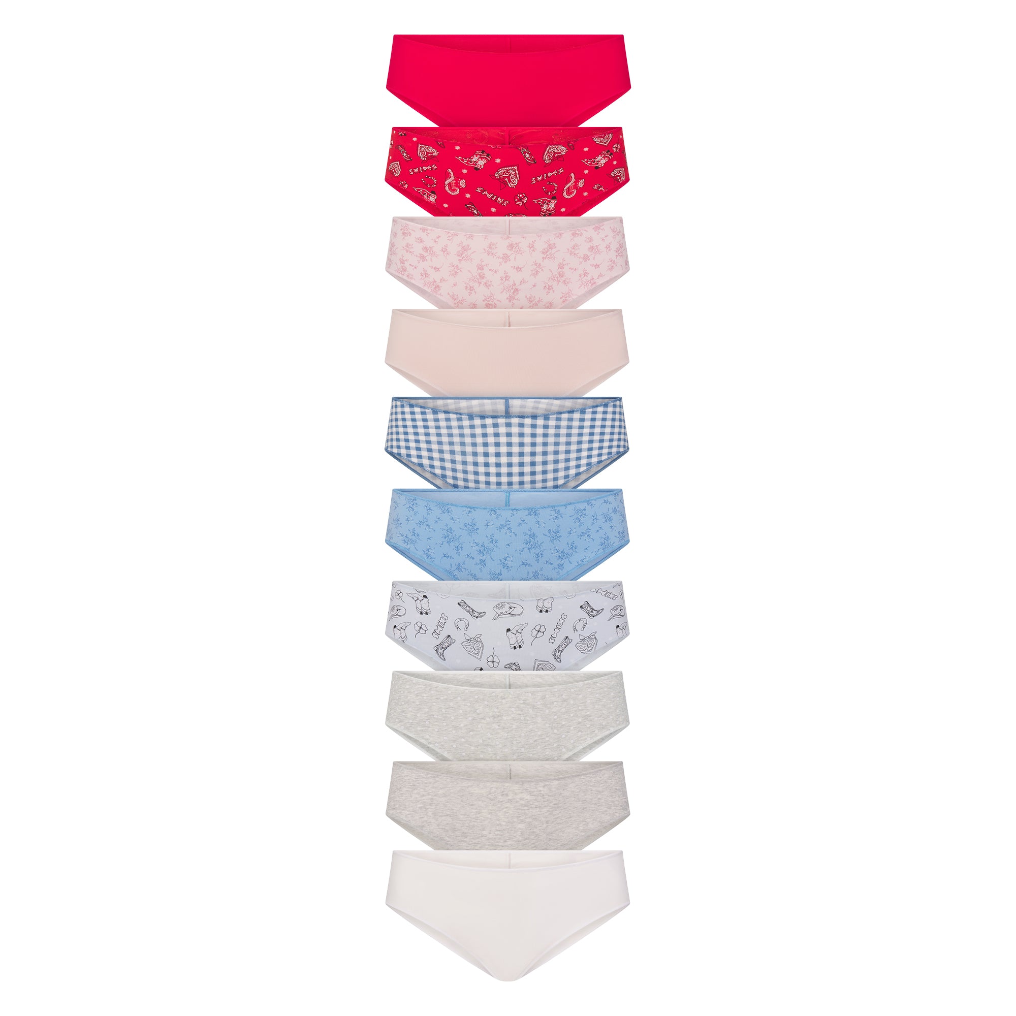 lightweight cotton ruched back hipster 10 pack lightweight cotton ruched back hipster 10 pack
