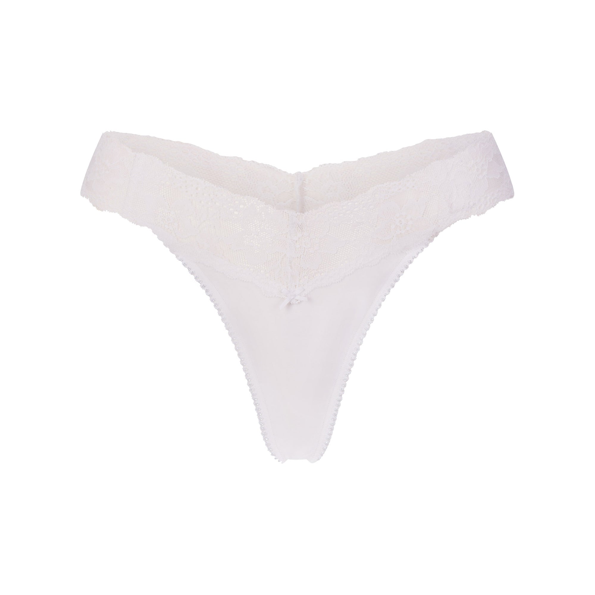 lightweight cotton wide lace thong lightweight cotton wide lace thong
