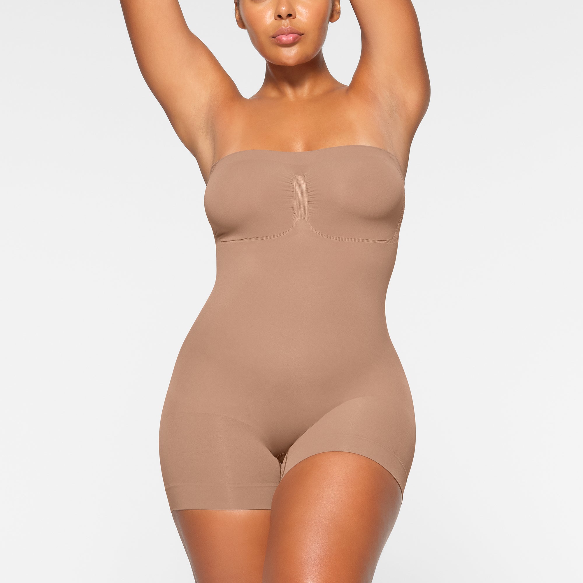 seamless sculpt strapless shortie bodysuit seamless sculpt strapless shortie bodysuit