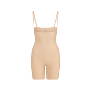 Home skims body core sculpt open bust mid thigh bodysuit