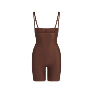 Home skims body core sculpt open bust mid thigh bodysuit