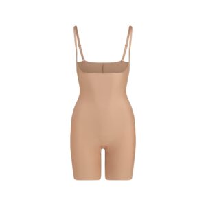 Home skims body core sculpt open bust mid thigh bodysuit