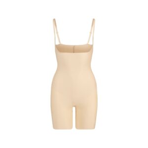Home skims body core sculpt open bust mid thigh bodysuit