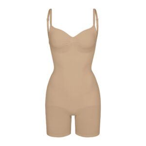 seamless sculpt low back mid thigh bodysuit