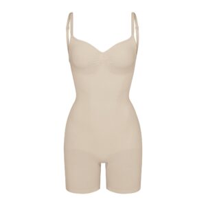 seamless sculpt low back mid thigh bodysuit