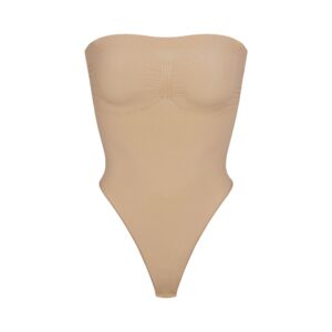 seamless sculpt strapless thong bodysuit