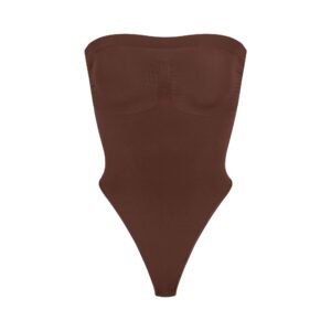 seamless sculpt strapless thong bodysuit