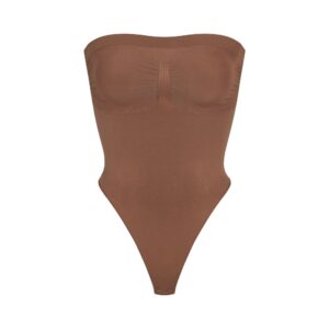 seamless sculpt strapless thong bodysuit