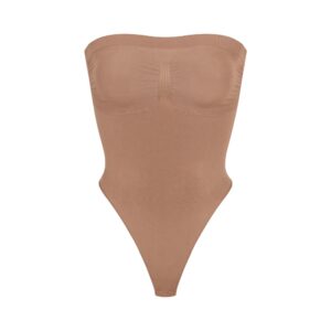 seamless sculpt strapless thong bodysuit