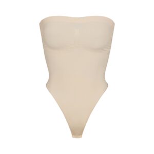 seamless sculpt strapless thong bodysuit