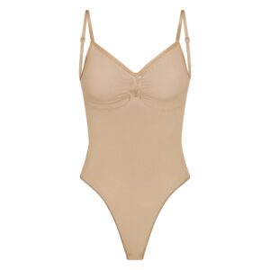 Home seamless sculpt low back thong bodysuit