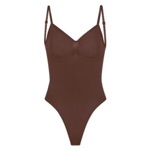 Home seamless sculpt low back thong bodysuit