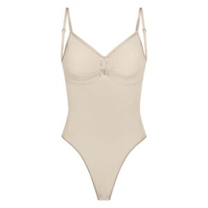 Home seamless sculpt low back thong bodysuit