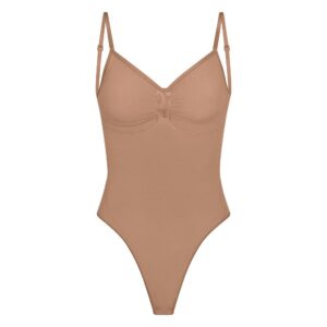 Home seamless sculpt low back thong bodysuit
