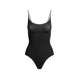 sheer seamless thong bodysuit