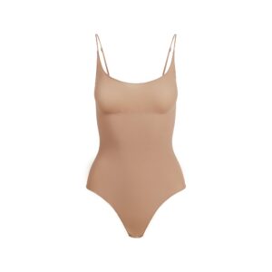 sheer seamless thong bodysuit