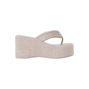Home terry platform sandal