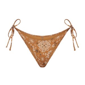 signature swim dipped tie bikini bottom