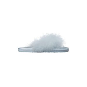 faux feather slipper