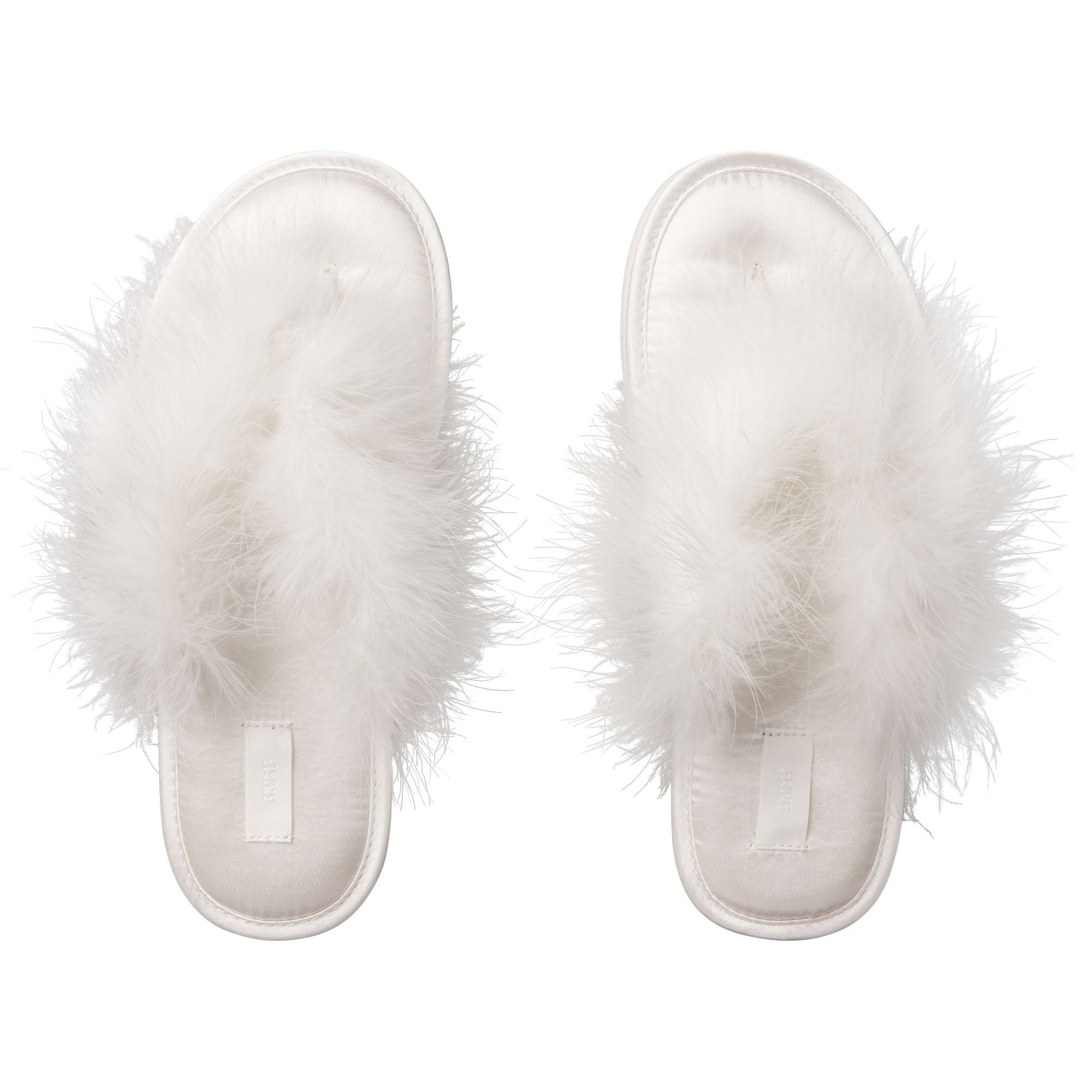 faux feather slipper faux feather slipper