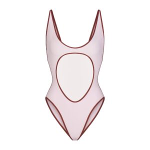 signature swim cut out one piece