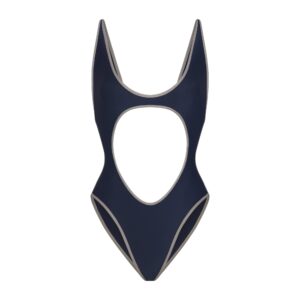 signature swim cut out one piece