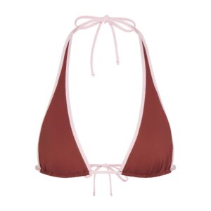 signature swim halter plunge bikini top