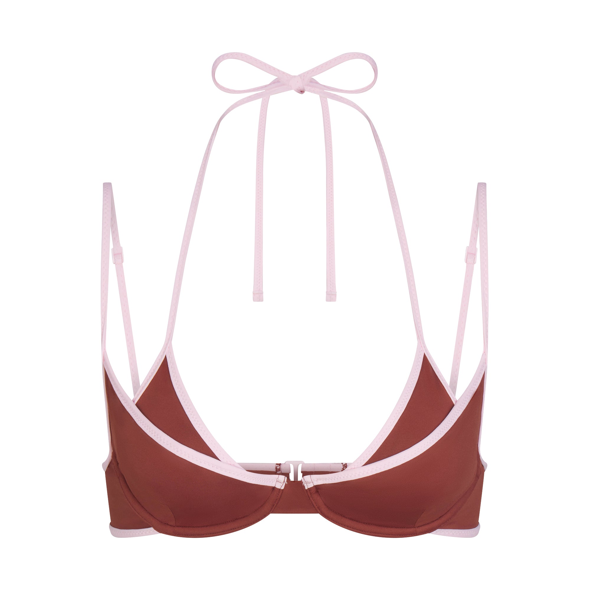 signature swim layered plunge bikini top signature swim layered plunge bikini top