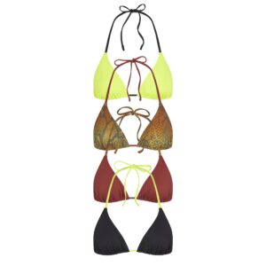 signature swim triangle bikini top 4 pack