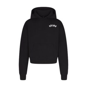 cotton fleece logo classic hoodie