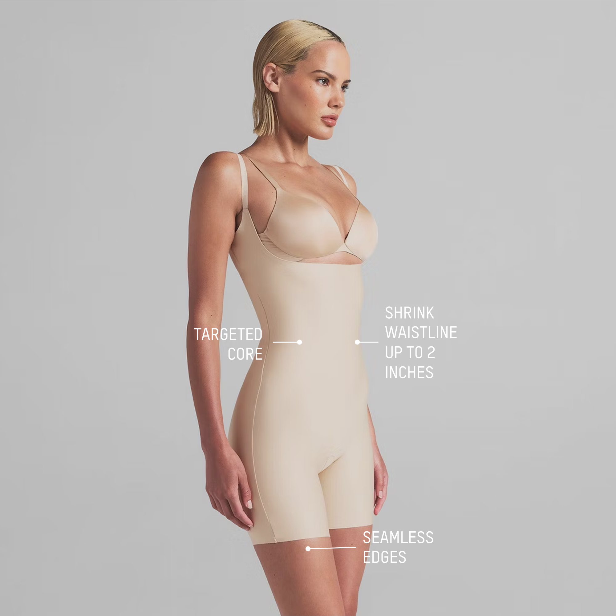 skims body core sculpt open bust mid thigh bodysuit skims body core sculpt open bust mid thigh bodysuit