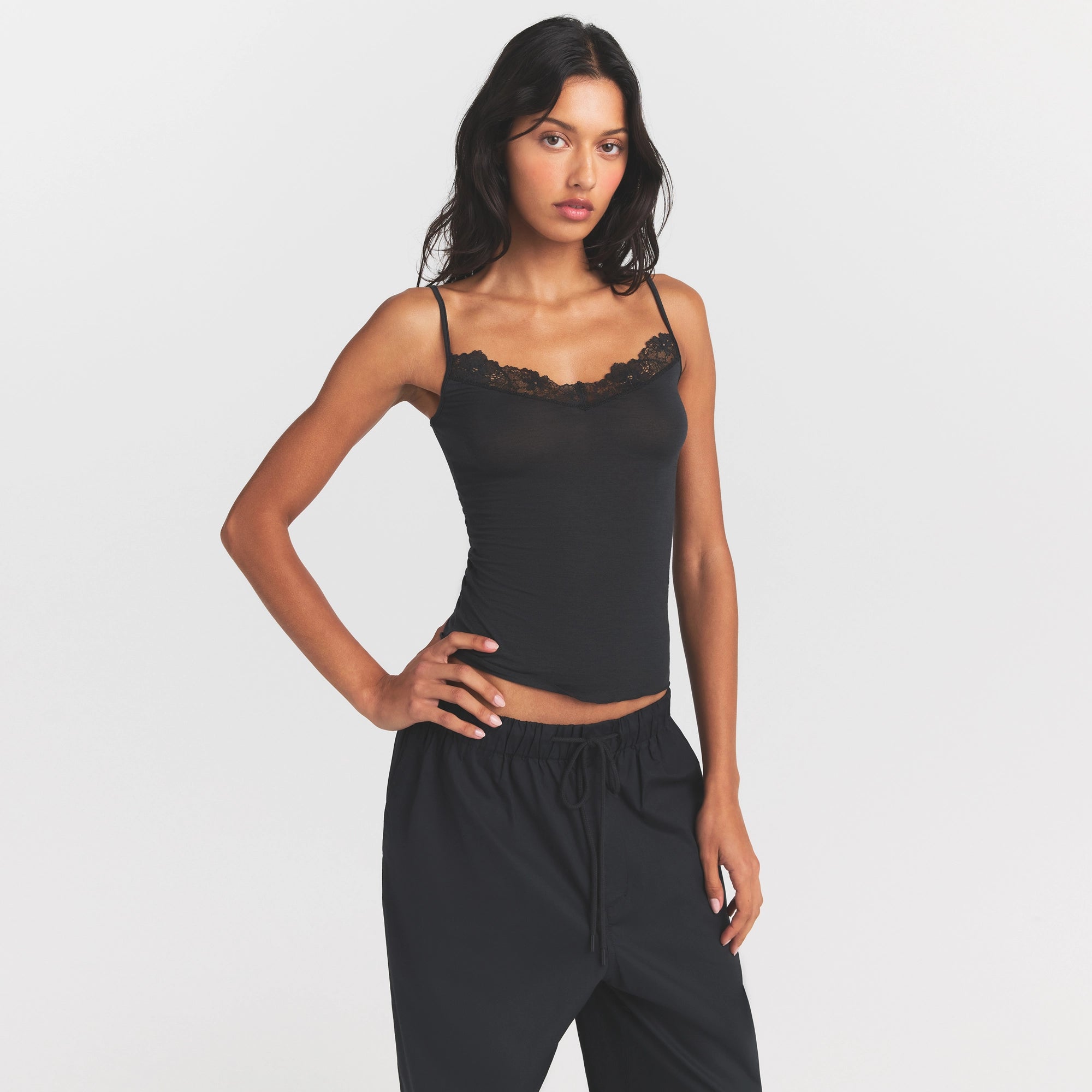 sheer modal lace cami sheer modal lace cami