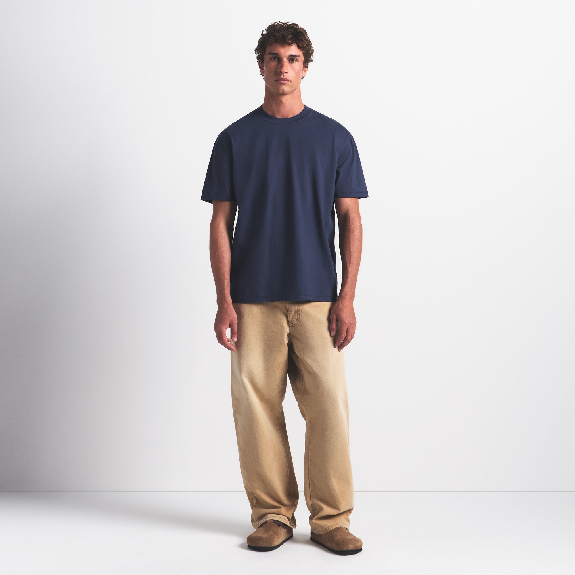 heavyweight cotton mens relaxed t shirt heavyweight cotton mens relaxed t shirt