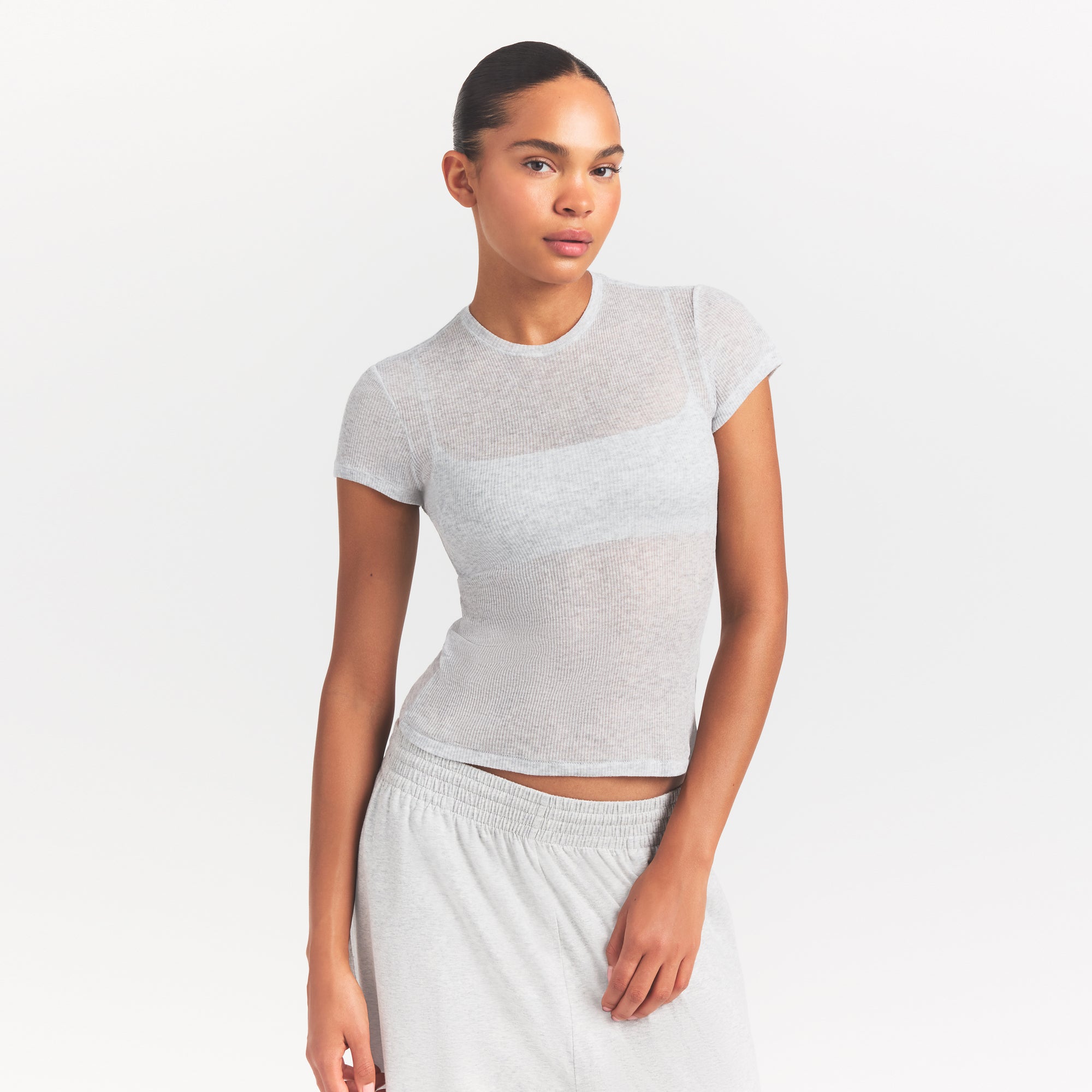 sheer rib t shirt sheer rib t shirt
