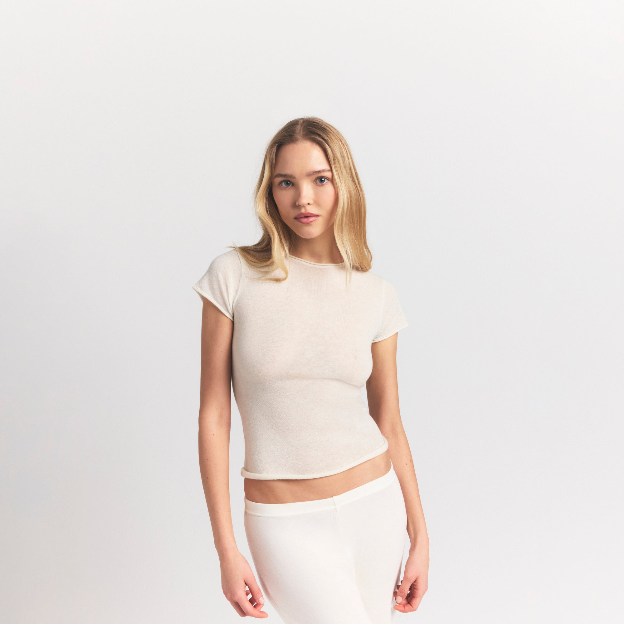 featherweight cashmere tee featherweight cashmere tee