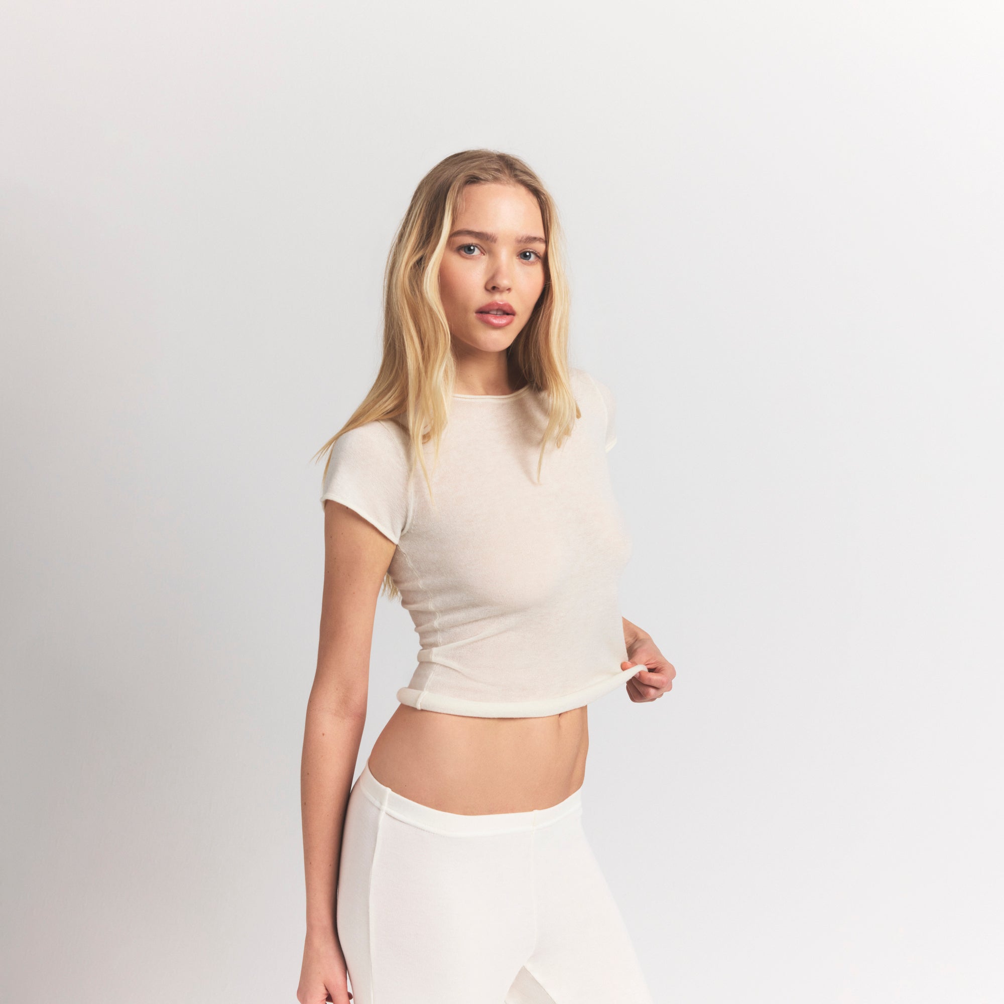 featherweight cashmere tee featherweight cashmere tee