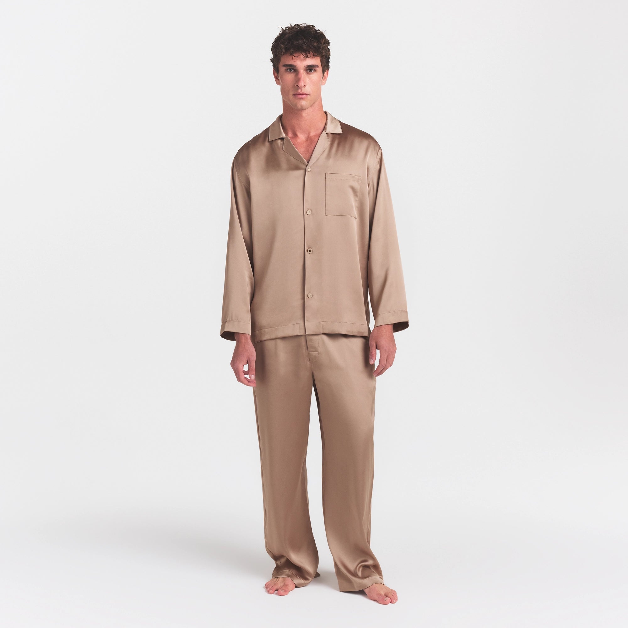 sateen sleep mens long sleep set sateen sleep mens long sleep set