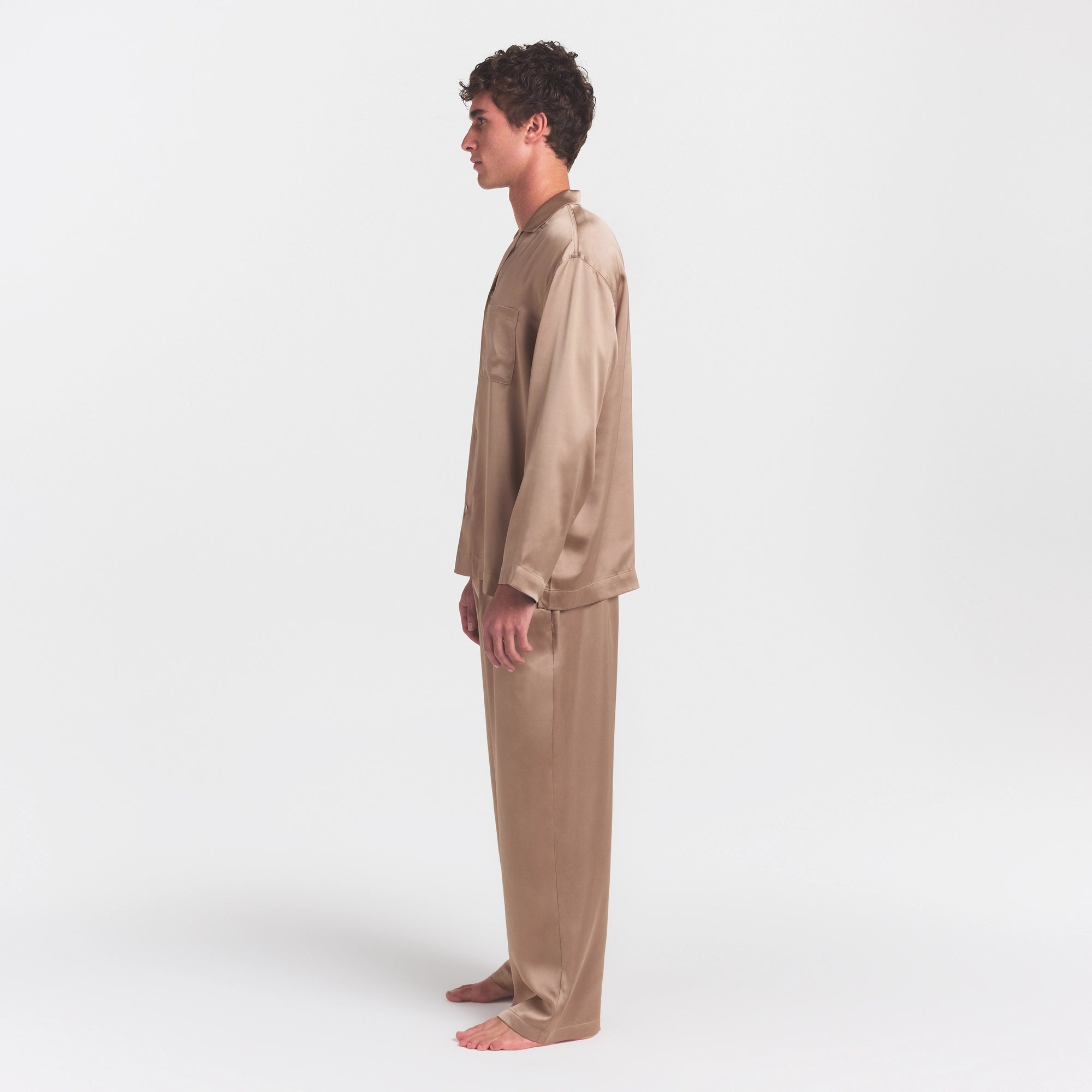 sateen sleep mens long sleep set sateen sleep mens long sleep set