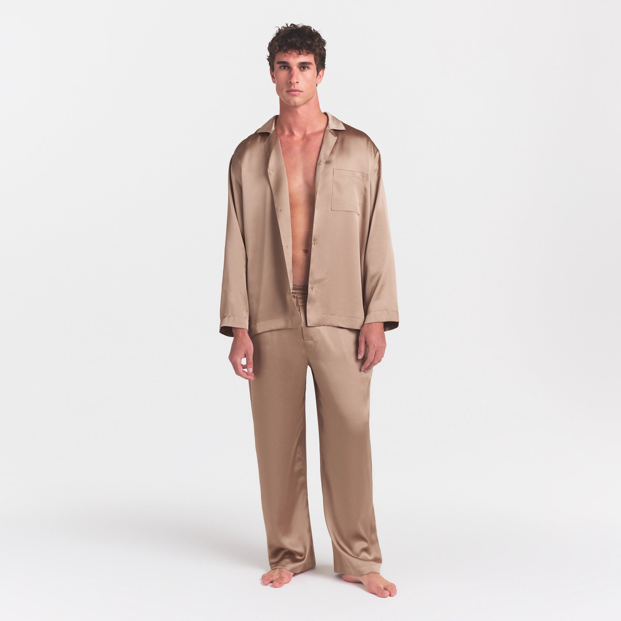 sateen sleep mens long sleep set sateen sleep mens long sleep set