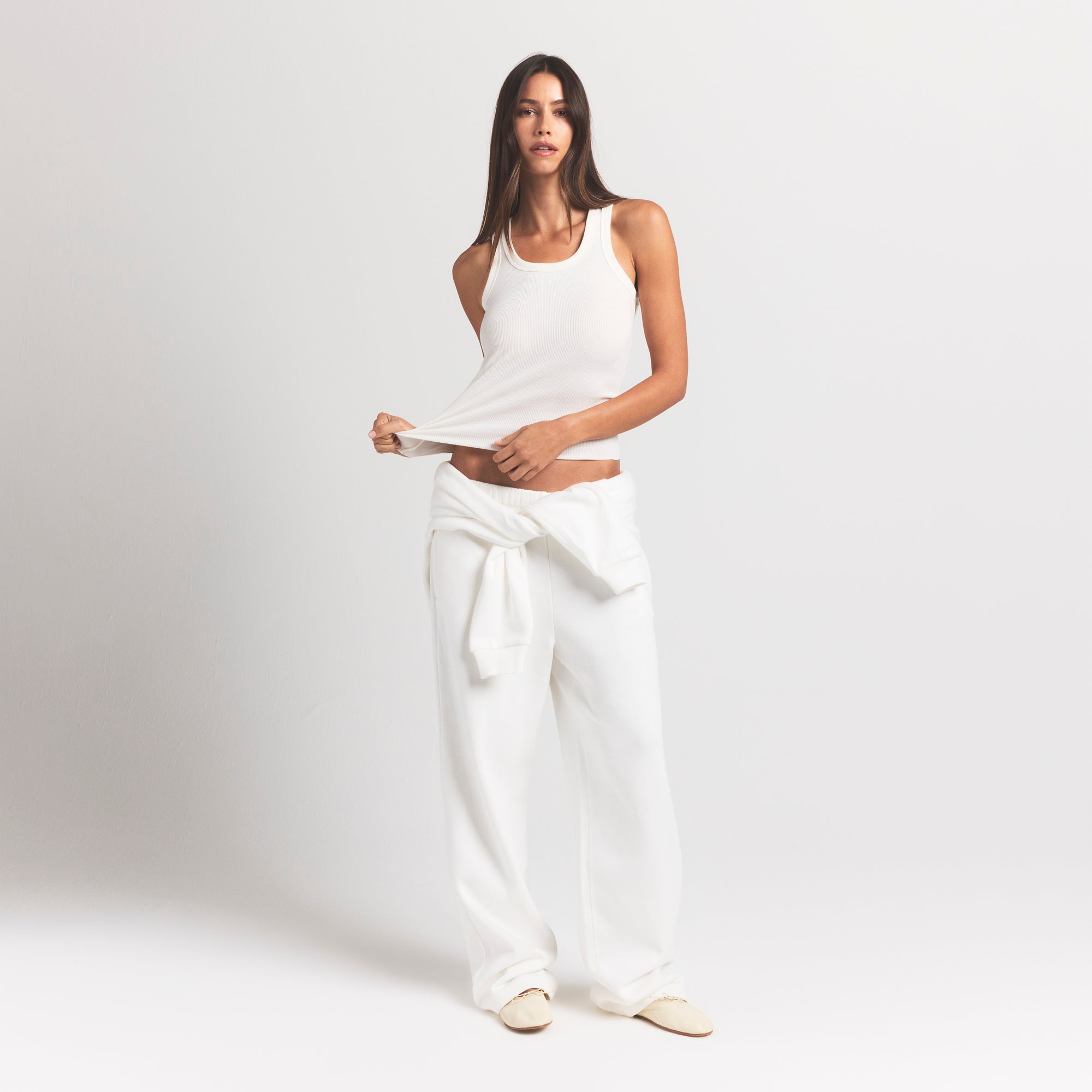 cotton fleece classic straight leg pant cotton fleece classic straight leg pant