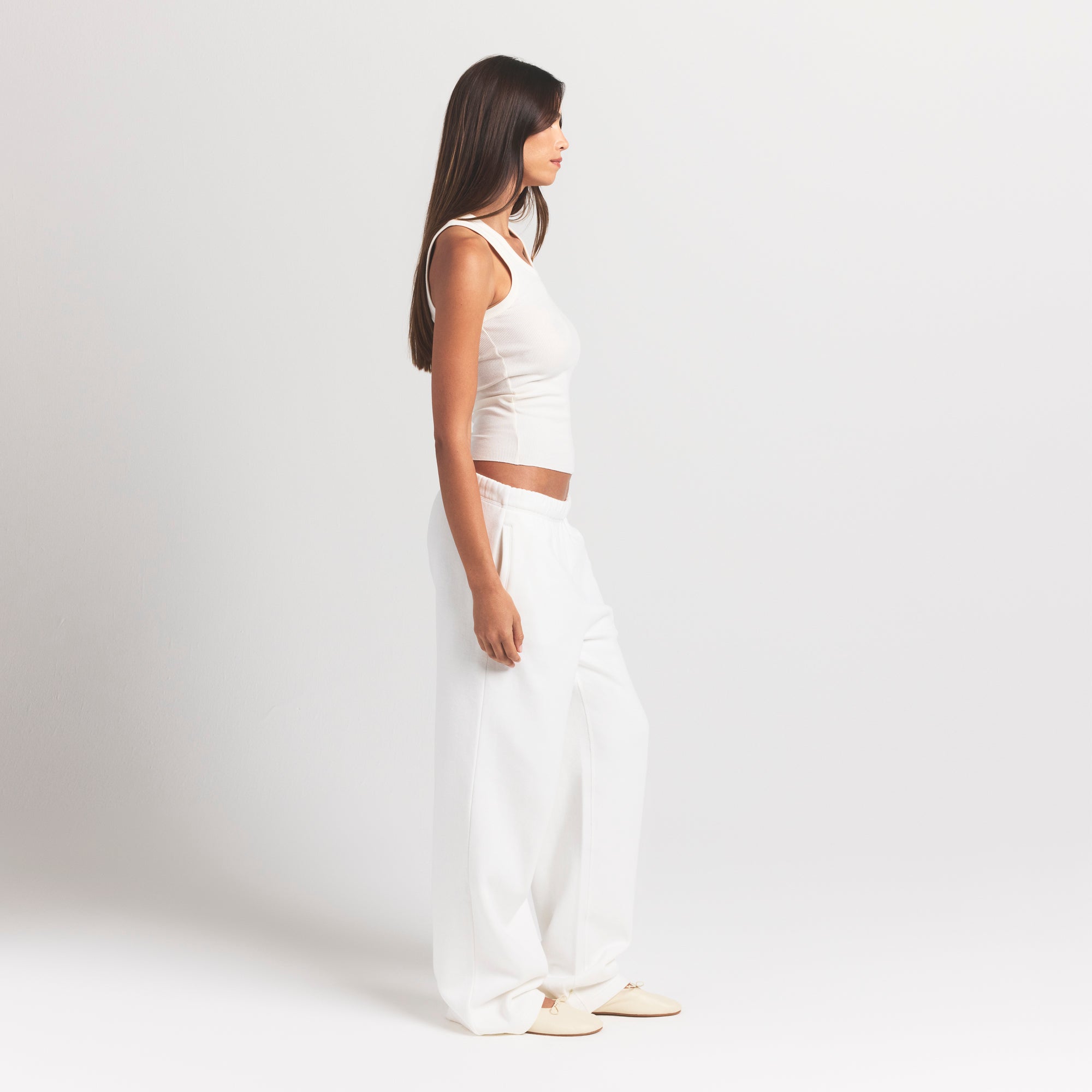 cotton fleece classic straight leg pant cotton fleece classic straight leg pant