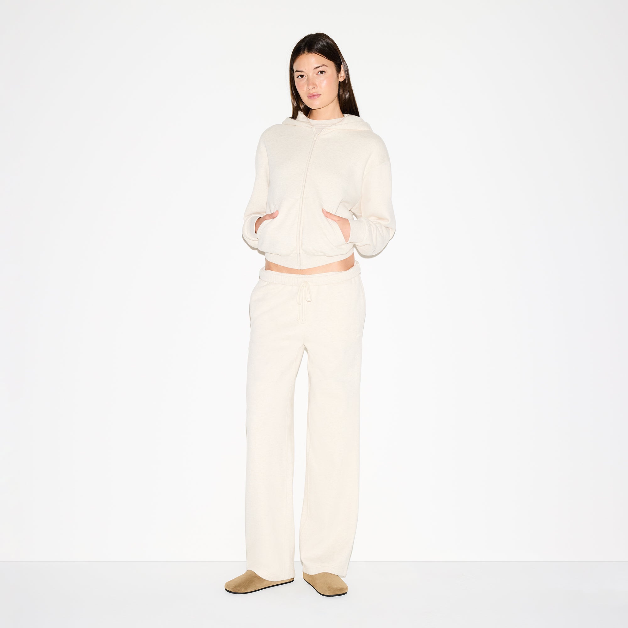 cotton fleece classic straight leg pant cotton fleece classic straight leg pant
