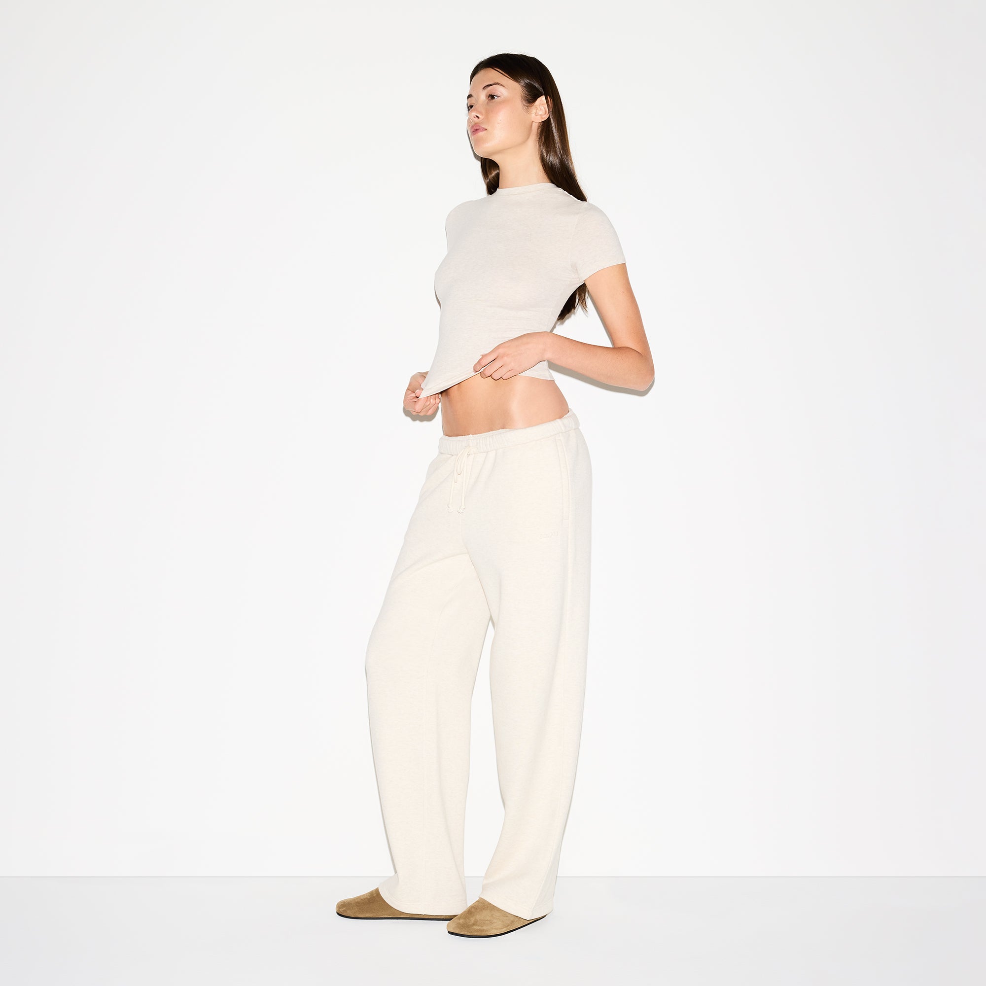 cotton fleece classic straight leg pant cotton fleece classic straight leg pant
