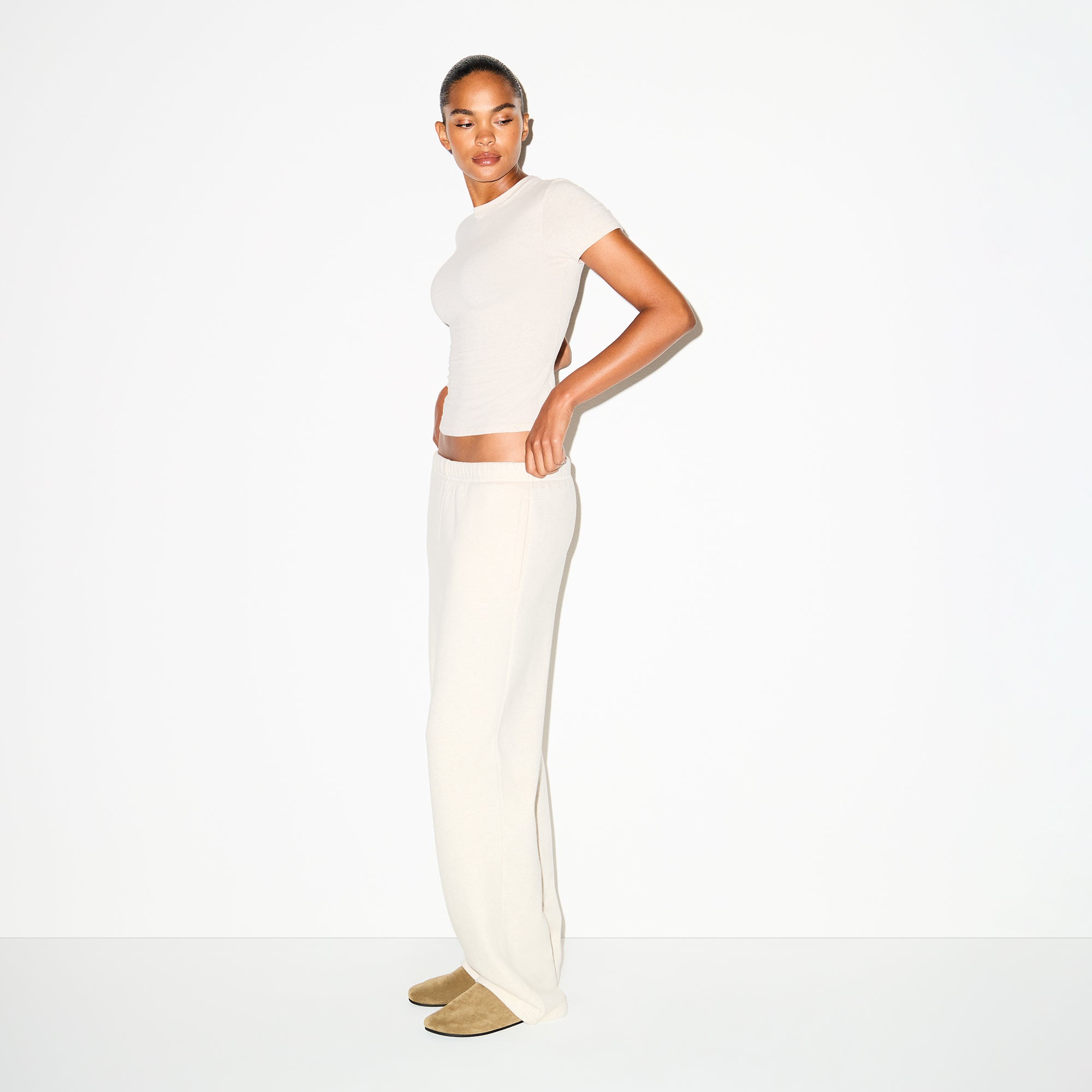 cotton fleece classic straight leg pant cotton fleece classic straight leg pant