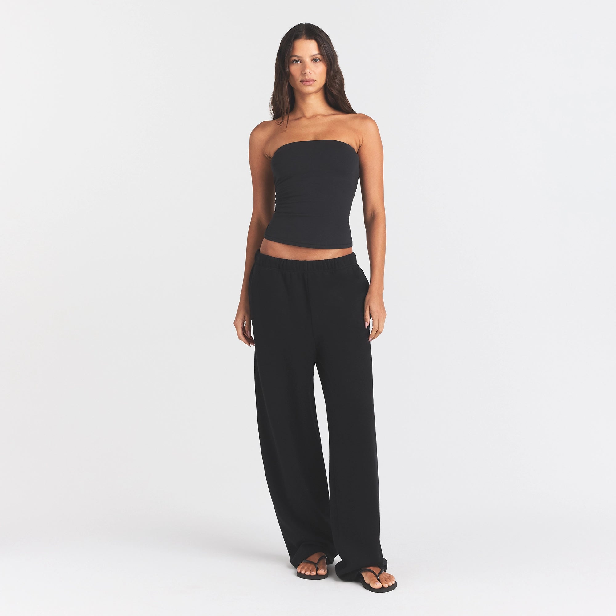 cotton fleece classic straight leg pant cotton fleece classic straight leg pant
