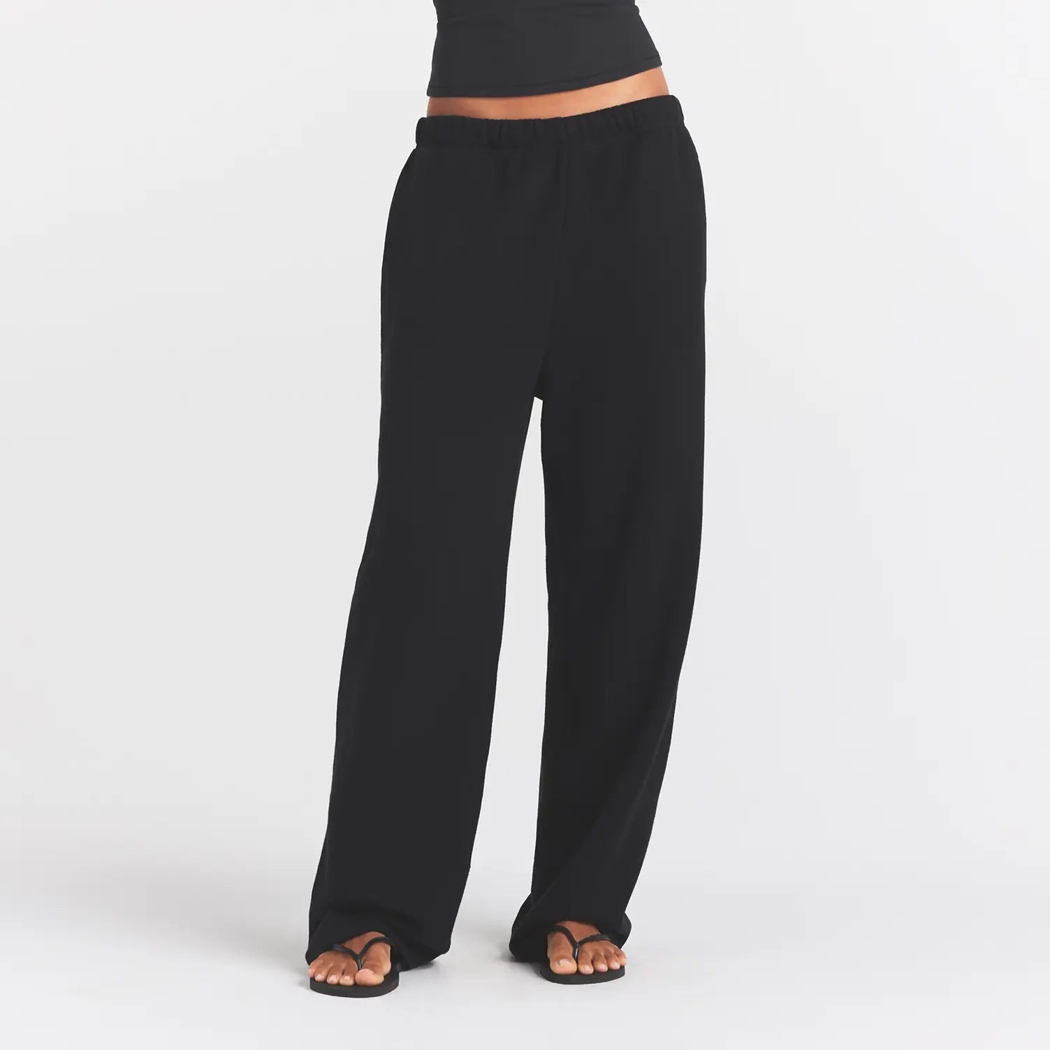 cotton fleece classic straight leg pant cotton fleece classic straight leg pant
