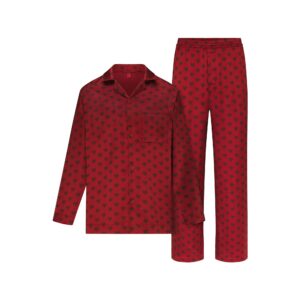 sateen sleep mens long sleep set