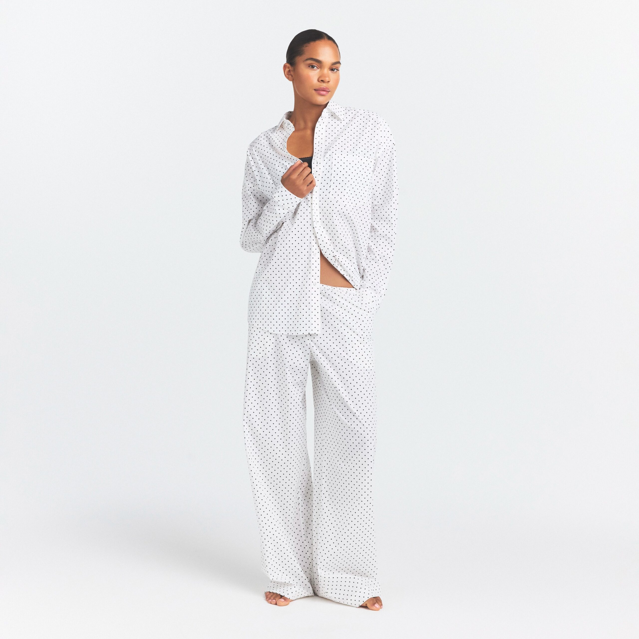 cotton poplin oversized sleep set cotton poplin oversized sleep set