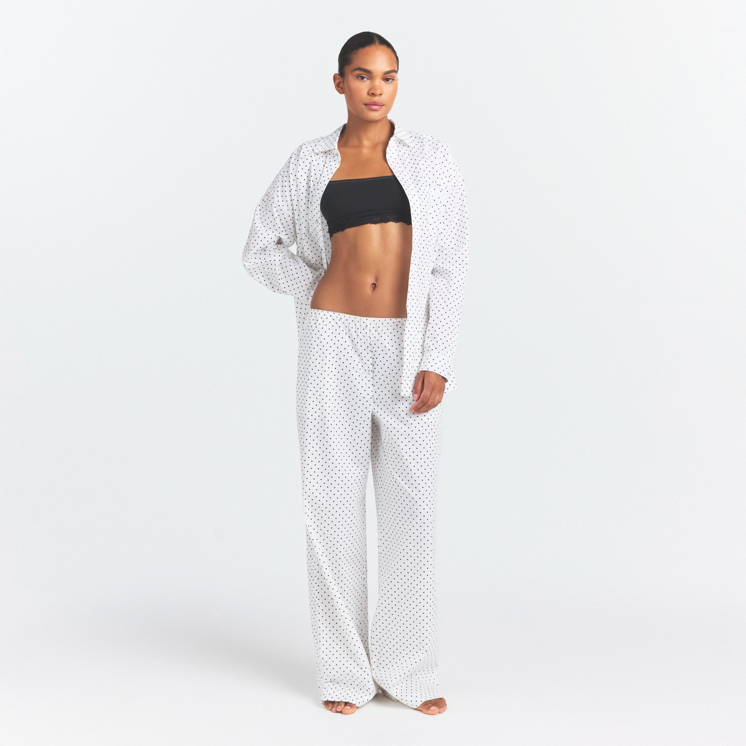 cotton poplin oversized sleep set cotton poplin oversized sleep set